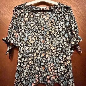 LC Lauren Conrad Floral Blouse
